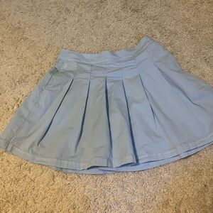 American eagle baby blue pleated high rise skirt size 6